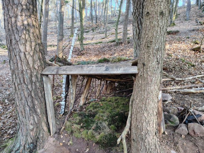 Eine einfallsreiche Hütte