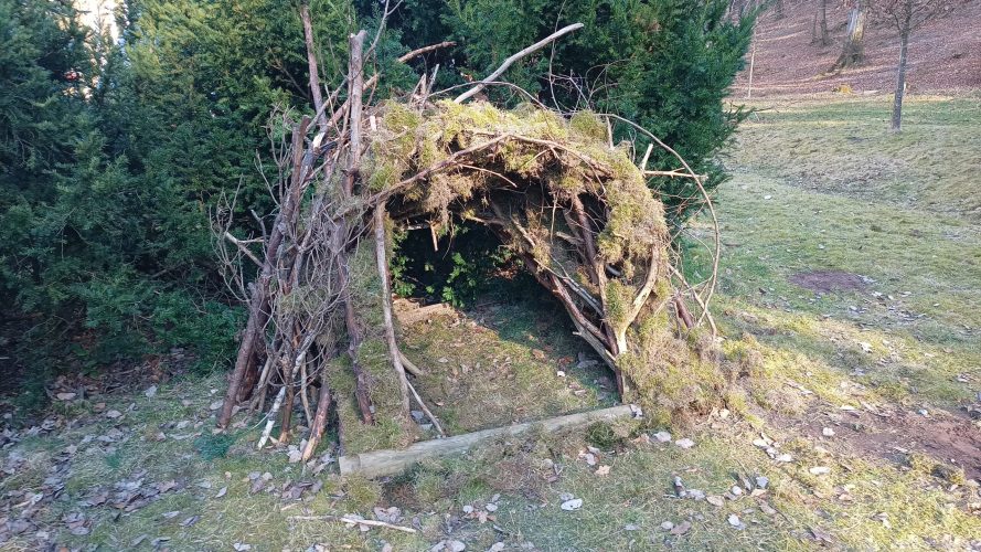 Eine kleine Hütte